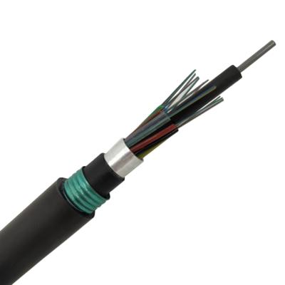 China GYTA53 Direct Buried 12 24 36 48 72 192 144 288 Core Single Mode Outdoor Fiber Optic Cable Armored for sale