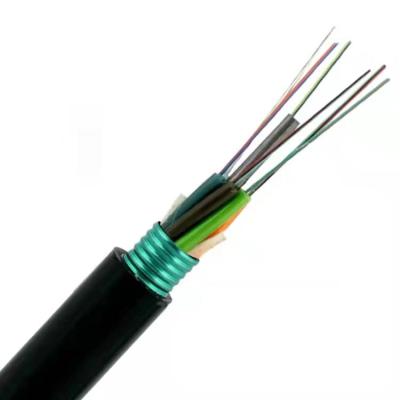 China Aerial Or Duct Aerial Outdoor Duct PE Jacket GYTS 72B1.3 Armored Fiber Optic Cable for sale