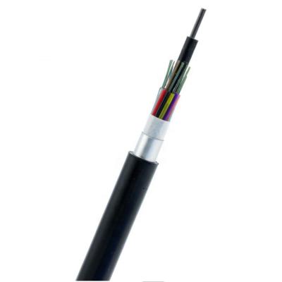 China Aerial Core 48 96 144 Underground Duct Fibra Optica GYTA Armored Fiber Optic Cable for sale