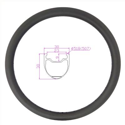 China Hot Sale BMX 24 Inch Cruiser Bike Rim 30mm Carbon Wheels For 507 Bike 30mm Anvil Rim for sale