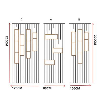 China New Modern Chinese Style Screen Simple And Modern Living Room Divide Wrought Iron Metal Bedroom Screen for sale