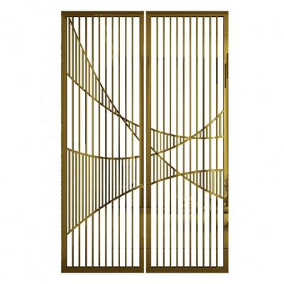 China Modern Nordic Lightweight Luxury Wrought Iron Bedroom Living Room Movable Clothes Rack Folding Screen Room Divider for sale