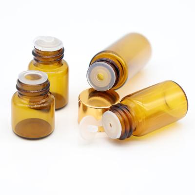 China 2ml Amber Transparent Cosmetic Essential Oil Mini Perfume Glass Dropper Bottle With Rubber Dropper for sale