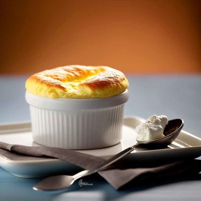 China Restaurant On Glazed Creme Brulee Ceramic For Desserts Ice Cream for sale