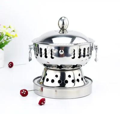 China Alcohol Estufas Buffet Pot Con tapa / Pot de alcohol de acero inoxidable en venta