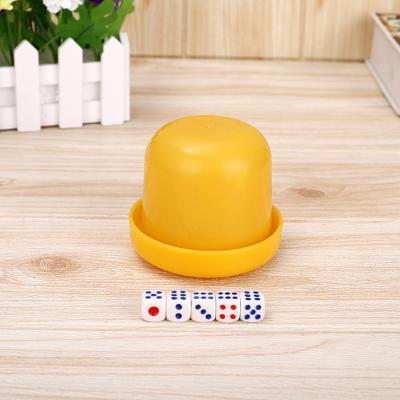 Cina Round Corner Pip Dots Cubes Casino Dice Plastic Acrylic Bouncing Game Dices in vendita