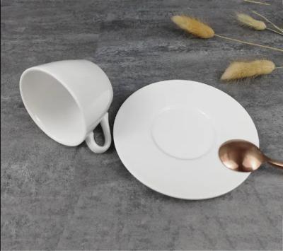 China Pure white ceramic coffee cup set hotel special cup home afternoon tea simple office for sale