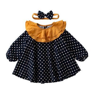 China Breathable Babany Newborn Babies Long Sleeve Babany Wave Stitch Outfit Casual Party Costume for sale