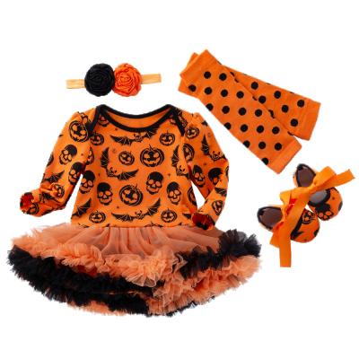 China Babany Breathable Baby Infants Clothing Set Halloween Outfit Romper Dress 4Pcs Newborn Costume for sale