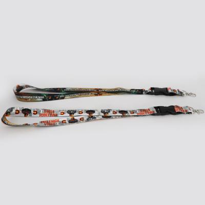 China Promotional Gift Promotional Printing Lanyard With Logo Custom , Polyester Lanyard With Plastic Backing for sale