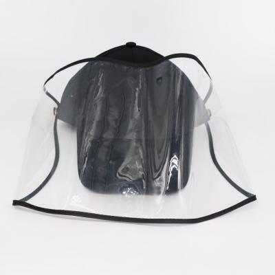 China Wholesale JOINT Many Colors Baseball Cap With Removable PVC Face Shield for sale