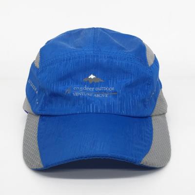 China JOINT Wholesale Blue Dry Fit Stock 100% Polyester Hat With Printing Logo for sale