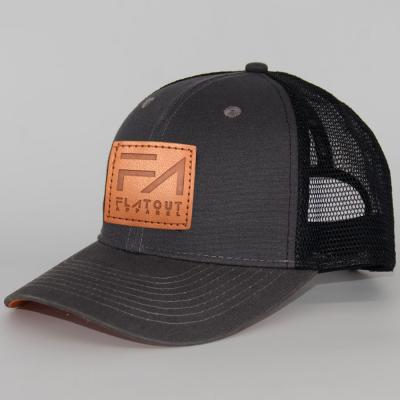 China Wholesale JOINT 6 Panel Snap Back Mesh Baseball Caps With Leather Patch for sale