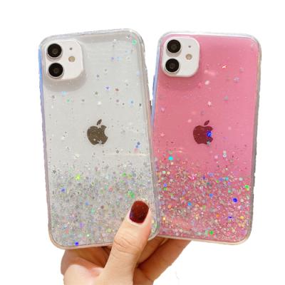 China Anti-fall 2021 Sell Like Hot Cakes Shimmer Laser Gradient Color Logo iPhone 13 Promax Customizable Cell Phone Case for sale