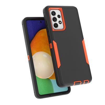 China 2021sell Shockproof Like Cakes PC+TPU Two Color Anti-fall 2-in-1 Hot Dustproof Phone Case For Samsung A52 5G for sale