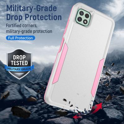 China Shockproof Swap Back Cover For Bulk A225G TPU PC Phone Case Two-in-One Phone Case Holder for sale