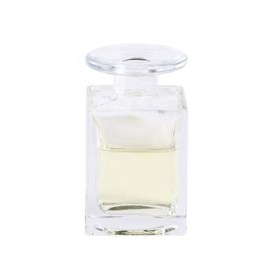 China Hot Selling Personal Care Reed Clear Color Diffuser Aroma Glass Bottle Square 150ml for sale