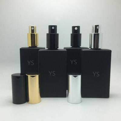 China Personal Care 50ml Screw Cap Spray Color Perfume Glass Empty Luxury Refillable Bottle With Spray And Cap for sale