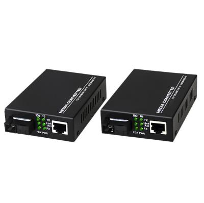 China Fiber Optic Fiber Optic Transceiver Converter Telecom 1Pair HTB 3100ab Media Fiber Converter 25km Single SC 10/100M Singlemode for sale