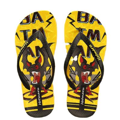 China Printed Summer Kids Slippers Boys Beach Sandal Cartoon Non-slip Flip Flop Boy Indoor Shoes Kids Bathroom Home Slippers for sale