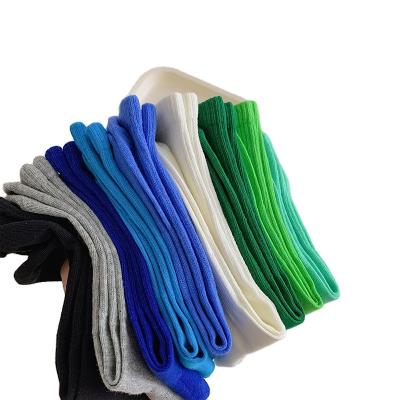 China Solid Color Cotton Sports High Top Breathable Thick Pure Breathable Basketball Men's Socks for sale