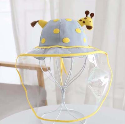 China 2020 COMMON New Arrivals Cute Yellow Giraffe Fisherman Hat Face Mask For Wholesales for sale