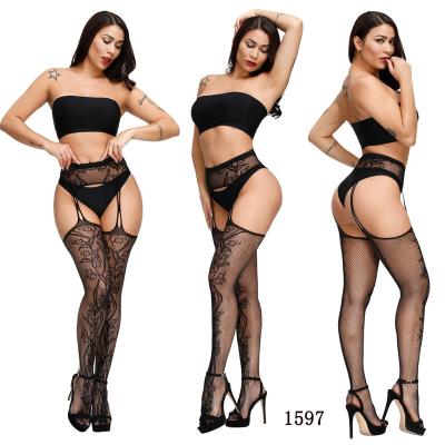 China Women's High Quality Breathable Mesh Fishnet Crotchless Sexy Sheer Body Stockings Japanese World Sexy Stockings For Young for sale