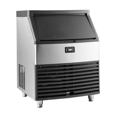 China 2021 LED control panel cube ice maker making machine with air cooling 90kg edible ice cube maker for cafe for sale