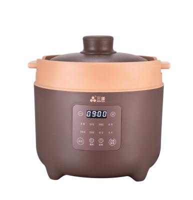 China 2021 household best-selling wholesale high quality purple sand digital display high quality slow cooker for sale