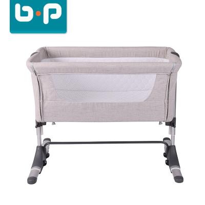 China EUROPEAN hot sale newborn baby swing crib can be moved to adjust the level of splicing folding crib crib crib crib bb bed baby for sale