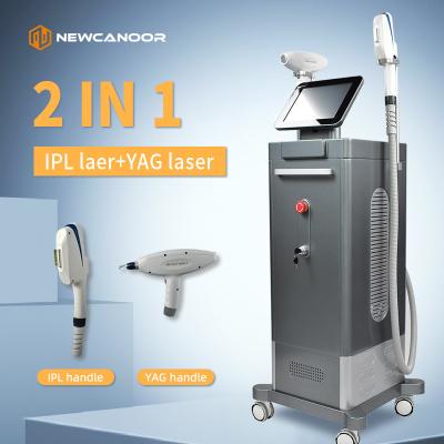 China Máquina multifuncional de depilação a laser 2 em 1 para rejuvenescimento da pele à venda