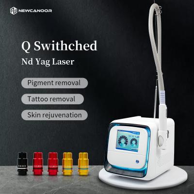 China Draagbare 755 532 1064 1320nm Q Switch Nd YAG Laser Picosecond Laser Te koop