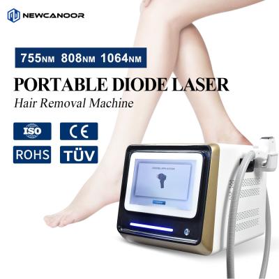 China Professionele Diode Laser Haarverwijderingsapparatuur Draagbare 808 Laser Haarverwijderingsmachine Te koop