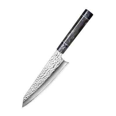 China Disposable High Quality Bright Carbon Fiber Handle Luxuse Damascus Steel Japanese Sushi Chef Knife for sale