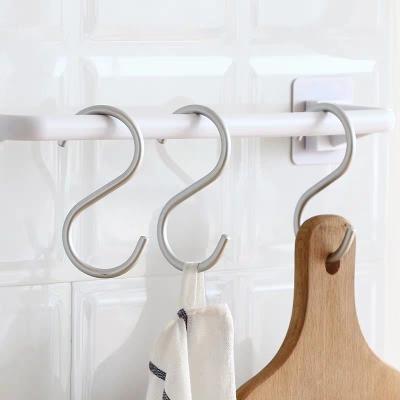 China Multi-functional hook hanger durable home aluminum multi-metal bathroom kitchen hook s-type hook hanger for sale