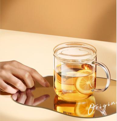 China Disposable Creative High Clear Borosilicate Glass Cup Water Glass Cup for sale