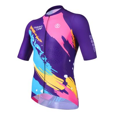 China Men's Quick Dry Breathable Cycling Clothing Custom Breathable Professional Short Sleeve Cycling Jersey Road Cycle Wear Bicycle Shirt Cycling Clothing for sale