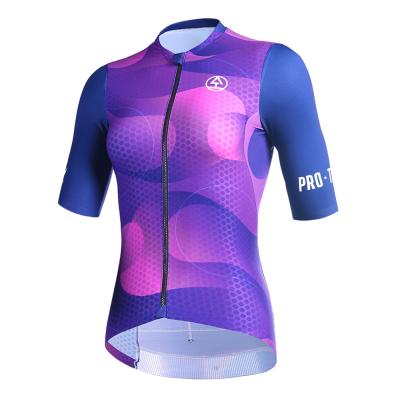 China Breathable Pro Bike Wear Women Cycling Jersey Shirt Mountain Clothes Lady Bicycle Cycling Jersey Women for sale