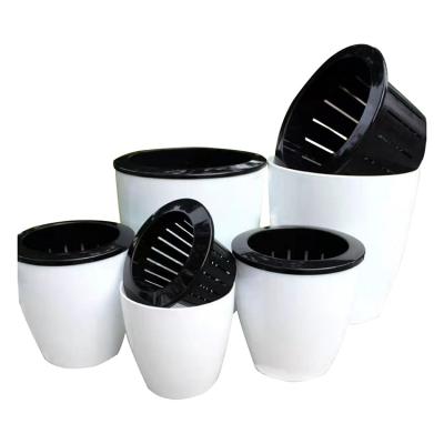 China Modern Custom Water Garden Cultivation Plastic Material Flower Pots Basin for sale