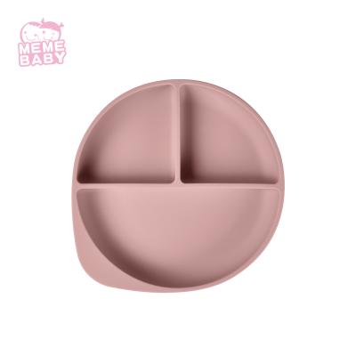 China LFGB Approved 18cm Child'S Suction Plate Divided Round Shape for sale