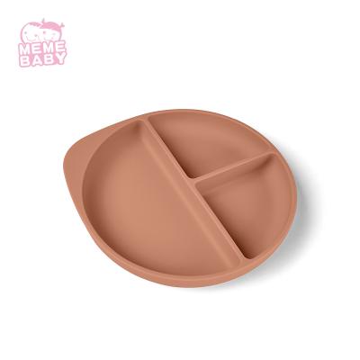 China Memebaby BPA Free Silicone Feeding Plate For Infants And Toddlers for sale