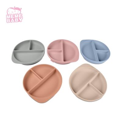 China FDA Certified Soft Texture Silicone Food Plate For Toddler for sale