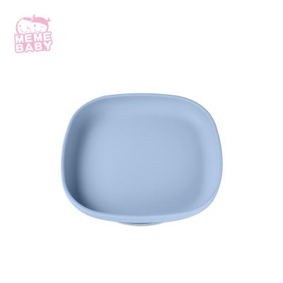 China SGS Certification Non Toxic High Chair Suction Plate Blue Color for sale