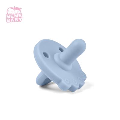 China Custom Logo Silicone Nipple Pacifier Baby Chew Toy  BPA Free LFGB Standard for sale