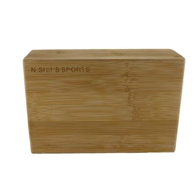 China N.Ships Bamboo Sports Natural Bamboo Yoga Block Yoga Brick for sale