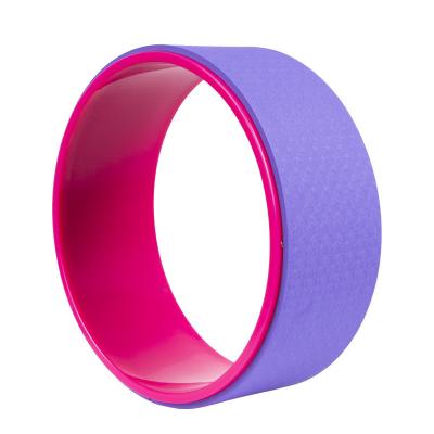 China Home Use+Commercial Use Yoga Fitness Ring Gym Workout Home Slimming Multicolor Circle Exercise Circle ABS+TPE Yoga Wheel Yoga Back Training Tool for sale