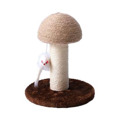 China Viable Wholesale Cat Climbing Scratching Post Cat Climbing Platform Mini Mushroom Cat Climbing Platform for sale