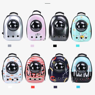 China Capsule Space Backpack New Trend Cat Small Animals Breathable Transparent Backpack Portable Pet Backpack for sale