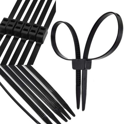 China Free Sample Double Lock Nylon Cable Tie High Strength Handcuff Zip Tie 12*700 for sale