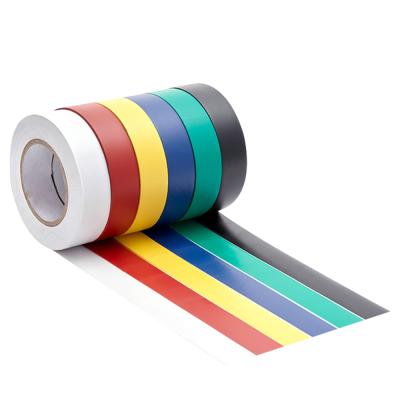 China Eco-freiendly Free Sample Manufacturer Of Electric Tape Adhesive Insulation , Flame Retardant Anti Corrosion PVC Tape Log Roll 0.13mm*18mm*20m for sale